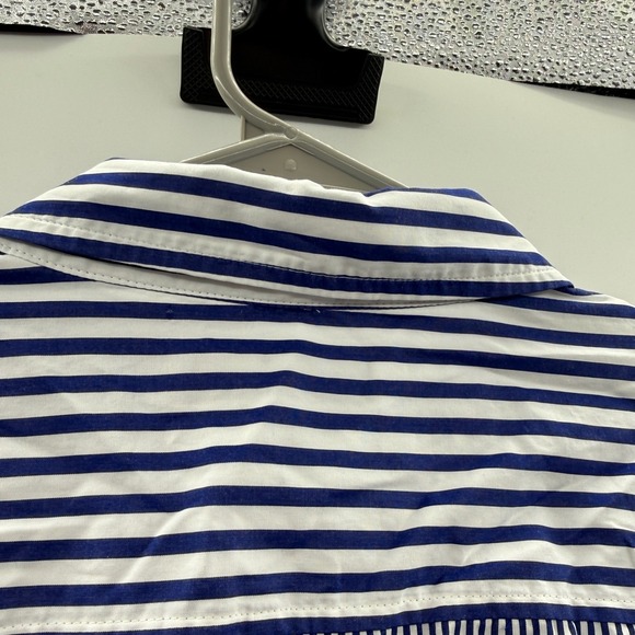 Lauren Ralph Lauren Stripe Shirtdress Women's Size 18W Cotton Belted Button Up - Picture 8 of 12